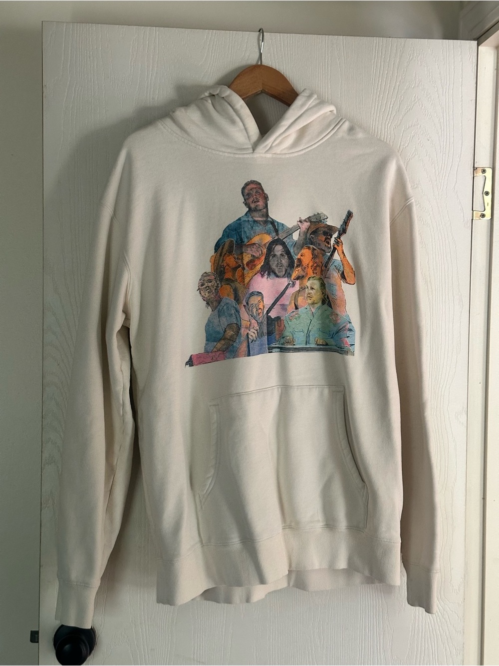 Zach Bryan Quittin’ Time Tour Sweatshirt, Cream Size Large